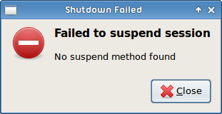 XFCE Suspender error