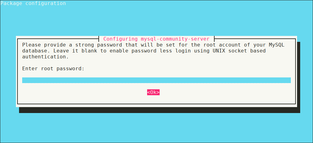 root password configuration