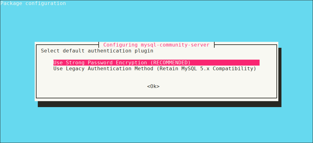 Select authentication mechanism